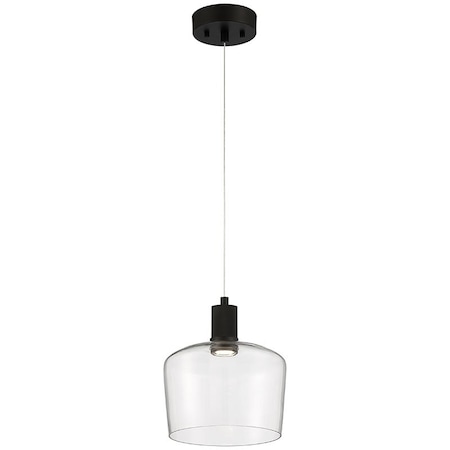 Access Lighting Port Nine Chardonnay, Chardonnay LED Pendant, Matte Black Finish, Clear Glass 63141LEDD-MBL/CLR